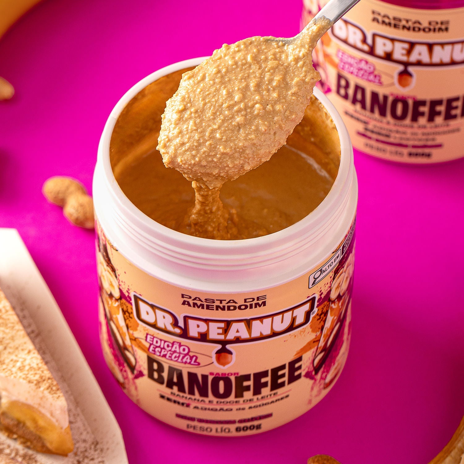 Pasta de amendoim sabor Banoffee - Uma edição especial irresistível - 600g