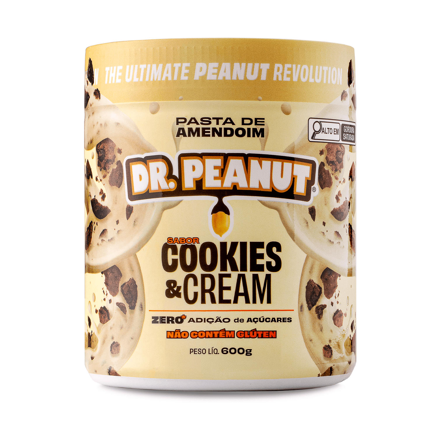 Pasta de amendoim sabor Cookies & Cream 600g