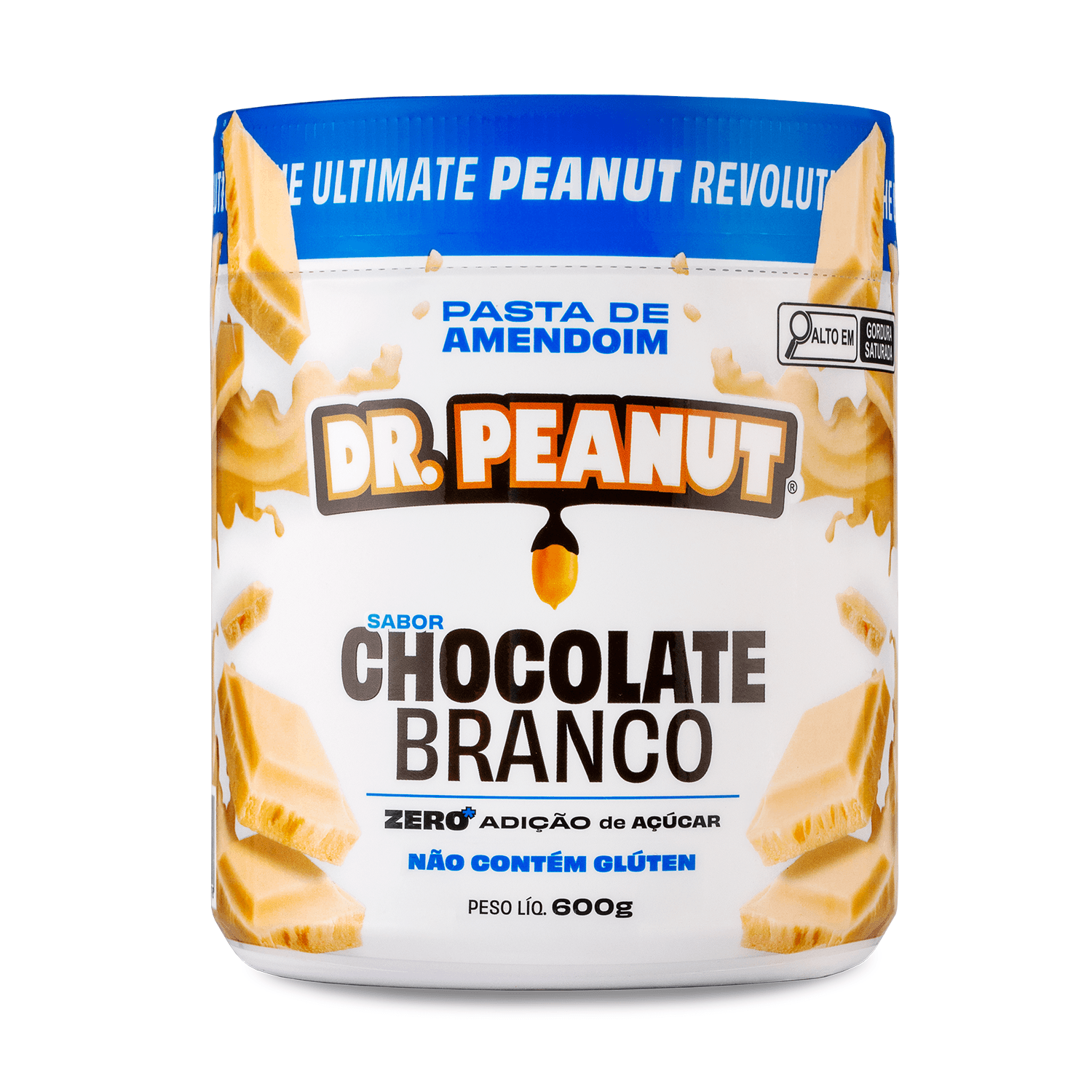 Pasta de amendoim sabor Chocolate Branco 600g